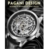 Pagani Design - luxurious automatic men's watch - stainless steel - leather strap - waterproof