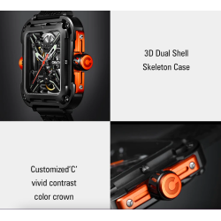 CIGA Design X Series Skeleton - automatic men's watch - stainless steel - waterproof