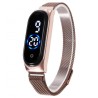 Relógio feminino elegante - tela sensível ao toque - digital - LED - com fivela magnética