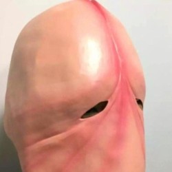 Full face latex mask - for adults - funny penis shaped - Halloween / masquerades