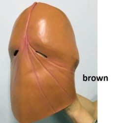 Full face latex mask - for adults - funny penis shaped - Halloween / masquerades