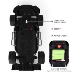 RC drift racing metal car - off road - 2.4G radio remote control - 1/16 4WD