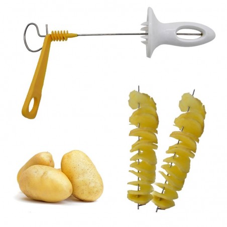 Potato spiral cutter - peeler