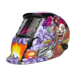 Capacete de soldagem solar de escurecimento automático - palhaço