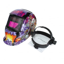 Auto darkening solar welding helmet - clownHelmets