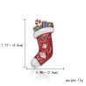 Fashionable Christmas brooches - with crystals - Santa Claus - snowflake - Christmas tree - hat - gloves