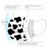 Protective face / mouth masks - disposable - 3-ply - milk cow - black white spots print - 50 pieces