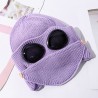 Warm winter knitted hat - with glasses - ears / mouth protection