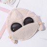Warm winter knitted hat - with glasses - ears / mouth protection