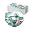 50 peças - máscaras antibacterianas descartáveis / boca - 3 camadas - impressão floral - 50 peças