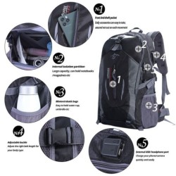 Waterproof nylon backpack - climbing / hiking / travel bag - unisex