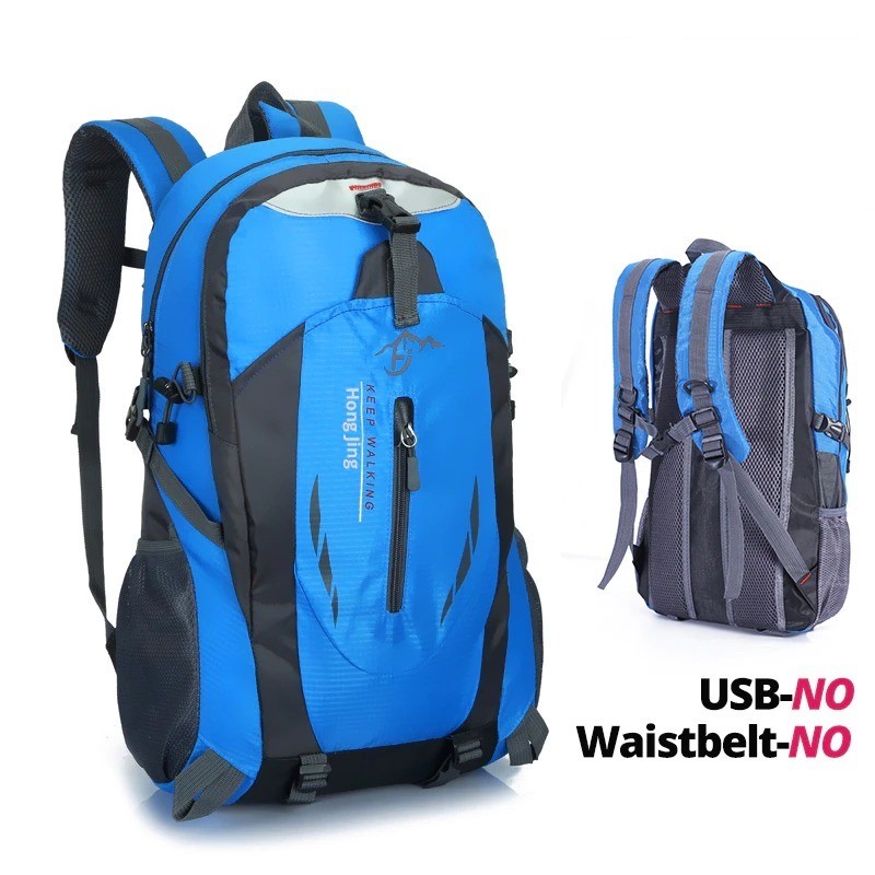 Waterproof nylon backpack - climbing / hiking / travel bag - unisex
