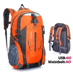 Waterproof nylon backpack - climbing / hiking / travel bag - unisex