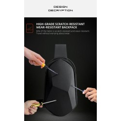 Fenruien - shoulder / crossbody bag - with USB charging port - waterproofBags