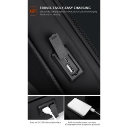 Fenruien - shoulder / crossbody bag - with USB charging port - waterproofBags