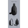 Fenruien - shoulder / crossbody bag - with USB charging port - waterproofBags