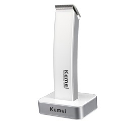 Kemei KM-619 - hair trimmer - rechargeable - super slim - with stand