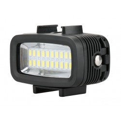 LED light for GoPro action camera - 40m water resistant - for diving & underwater