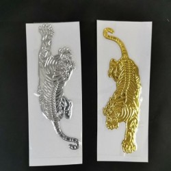 3D tiger - car sticker - chrome emblem - soft PVC - waterproofStickers