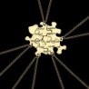 "Always Together Never Apart" - vintage puzzle pendant - necklace - 5 pieces