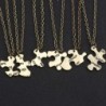 "Always Together Never Apart" - vintage puzzle pendant - necklace - 5 pieces