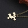 "Always Together Never Apart" - vintage puzzle pendant - necklace - 5 pieces