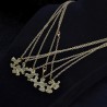 "Always Together Never Apart" - vintage puzzle pendant - necklace - 5 pieces