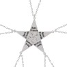 "Best Friends" - five-pointed star pendant with necklace - 3 - 8 pieces