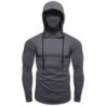 Men's long sleeve hoodie - with face cover