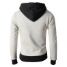 Fashionable men's hoodie - with turtleneck - long sleeves / pockets / zippersHoodies & Sweatshirt