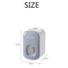 Automatic toothpaste dispenser - wall mounted