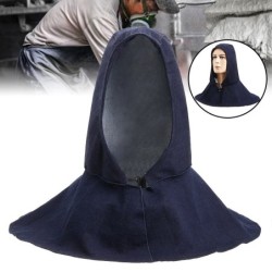 Head / neck protective safety hood - for welders - denim - flame retardantHelmets