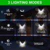 Outdoor / garden solar light - lamp - waterproof - motion sensor - 3-modes - 100 LED