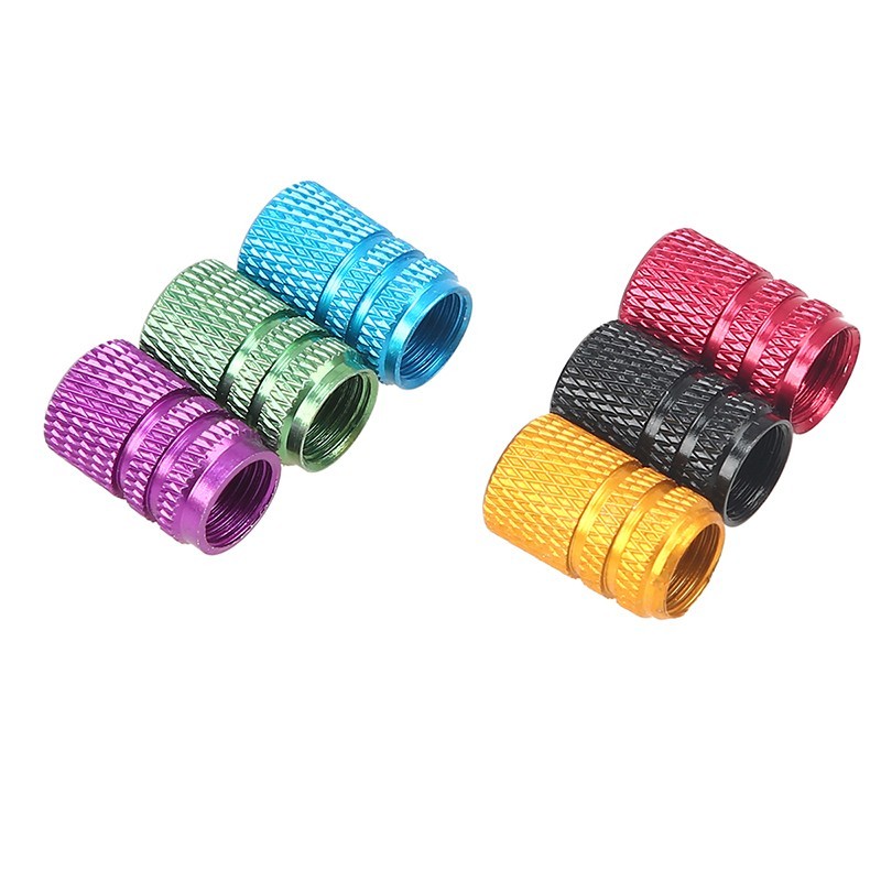 Universal aluminum car tyre air valve caps - 4 pieces