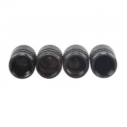 Universal aluminum car tyre air valve caps - 4 pieces