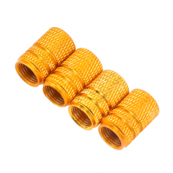 Universal aluminum car tyre air valve caps - 4 pieces