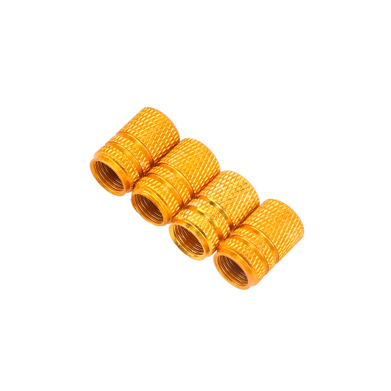 Universal aluminum car tyre air valve caps - 4 pieces