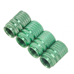 Universal aluminum car tyre air valve caps - 4 pieces