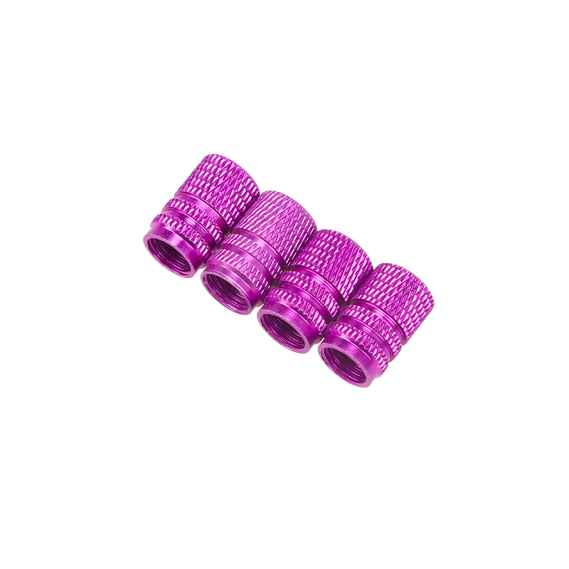 Universal aluminum car tyre air valve caps - 4 pieces
