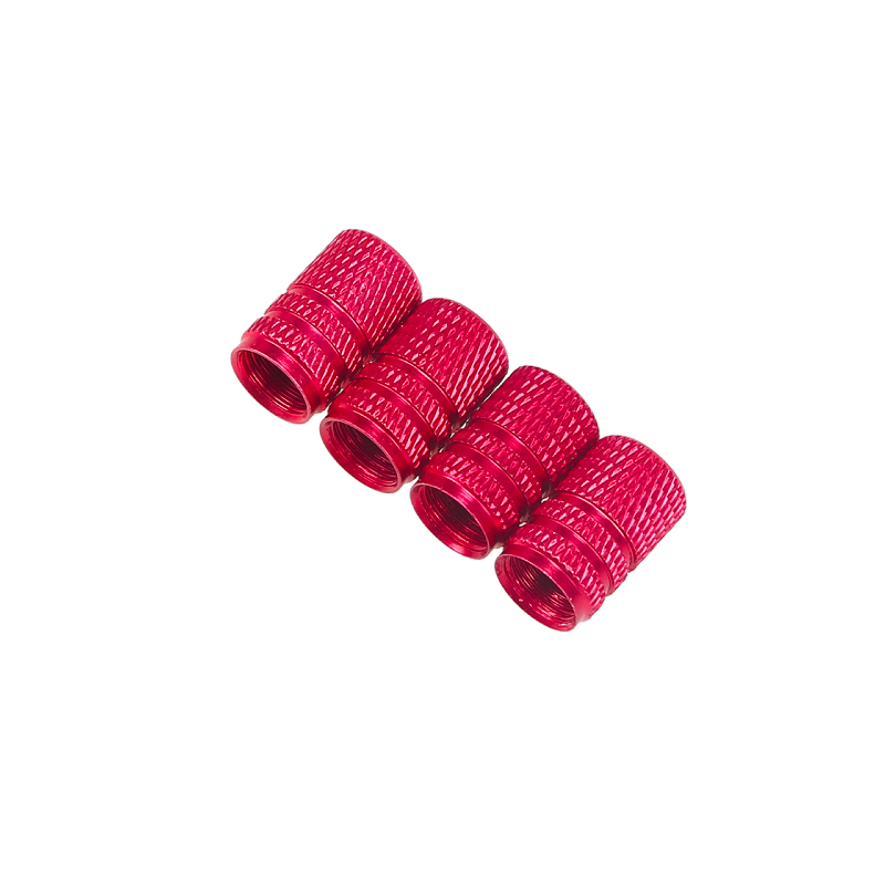 Universal aluminum car tyre air valve caps - 4 pieces