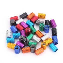 Universal aluminum car tyre air valve caps - 4 pieces