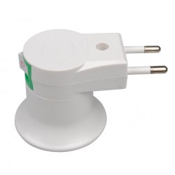 E27 light base socket - EU plug with built-in switchLighting fittings