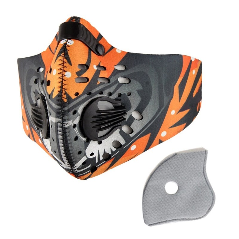 Antibacterial face mask - sports / cycling / windproof / dustproof - with activated carbon filter