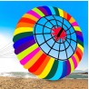 Colorful rainbow with spider - large kite - 2.5m