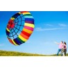 Colorful rainbow with spider - large kite - 2.5m