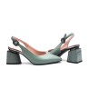 Elegant sandals - slingback pumps - genuine leatherHigh heels