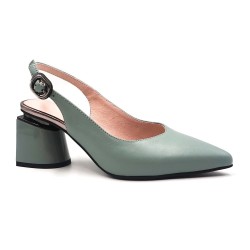Elegant sandals - slingback pumps - genuine leatherHigh heels