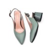 Elegant sandals - slingback pumps - genuine leatherHigh heels