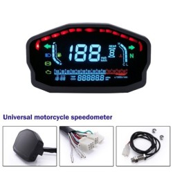 Universal motorcycle speedometer - LCD digital backlight - LED - waterproofElectronics