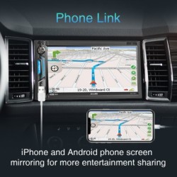 Car radio - MP5 player - 2Din - touch screen - Bluetooth - Mirror Link - USB - Bluetooth - AndroidRadio